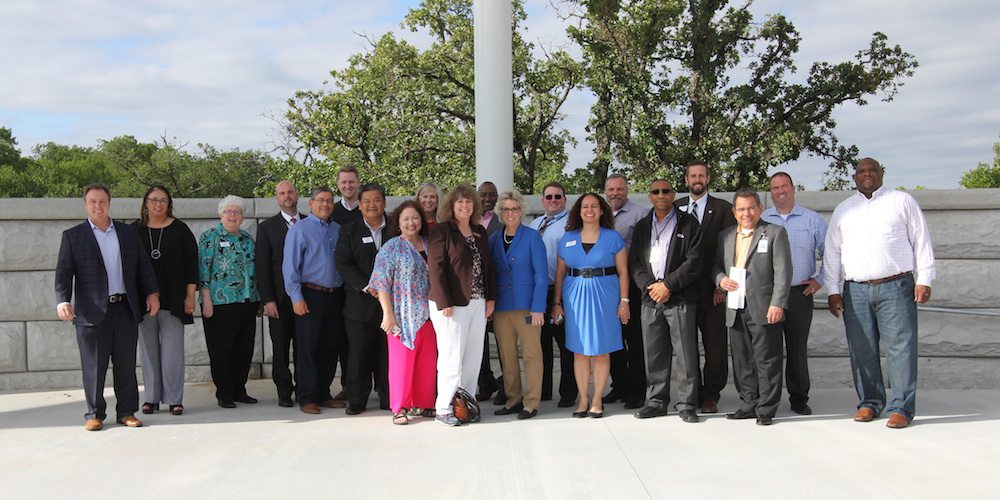 CBOC poses for a photo at the Jones Academy Outdoor Performance Area