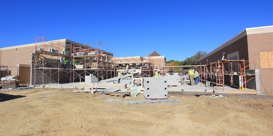 Ellis Elementary addition under construction