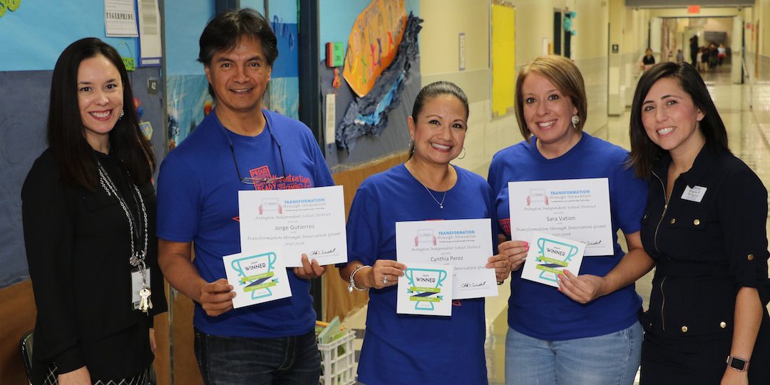 TI grant winners pose for a photo