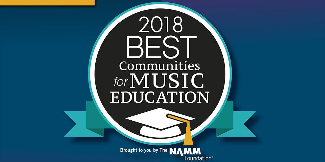 2018 logo for for Best Communities for Music Education