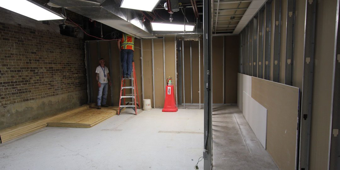 Construction of a new ADA ramp in Goodman Elementary