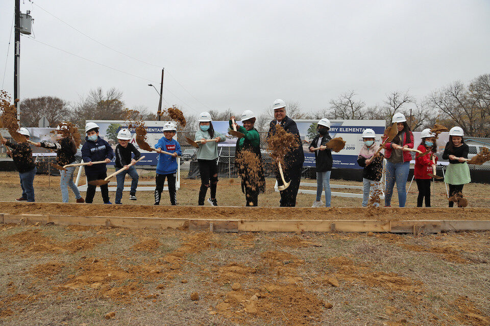 Berry students groundbreaking blog Berry Elementary groundbreaking