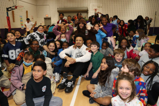 Cunningham visits Larson