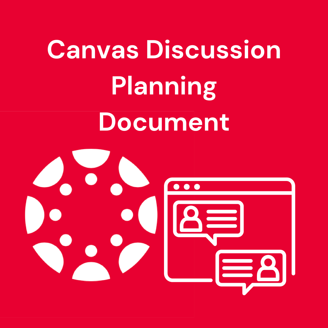 Canvas Discussions Planning Document