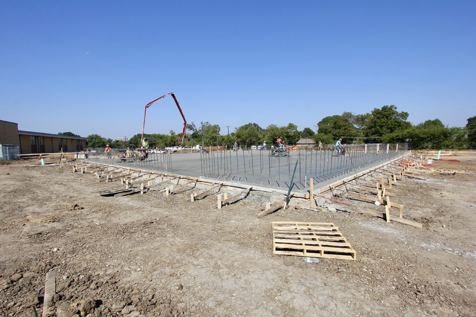Crow gym slab - blog Crow Academy construction