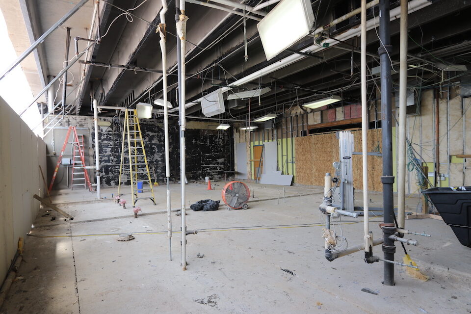 Jones kitchen construction Jones Academy kitchen renovation and addition