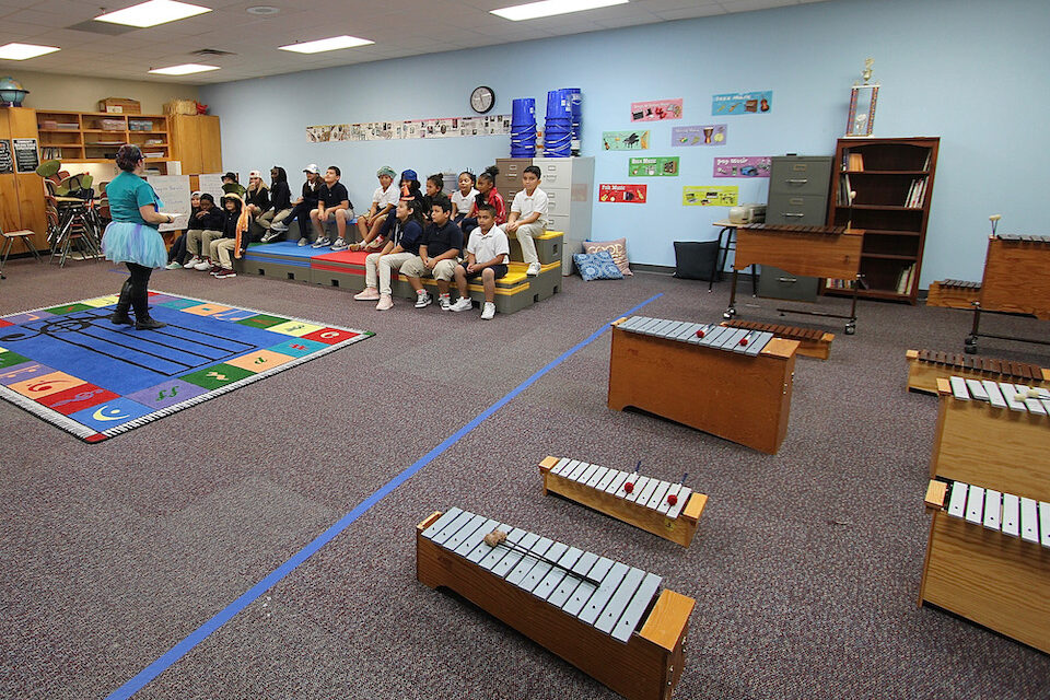 Rankin music classroom Music classroom at Rankin Elementary