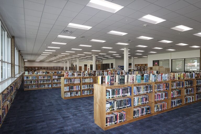 Sam library blog Sam Houston High School renovated library