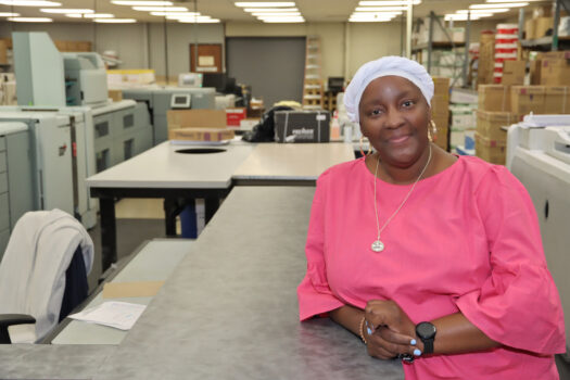 Venetia Wilson, print shop